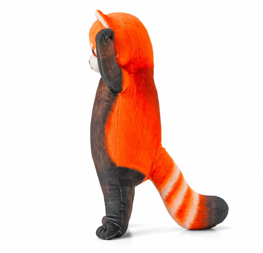 Cute Pouncing Red Panda Pillow