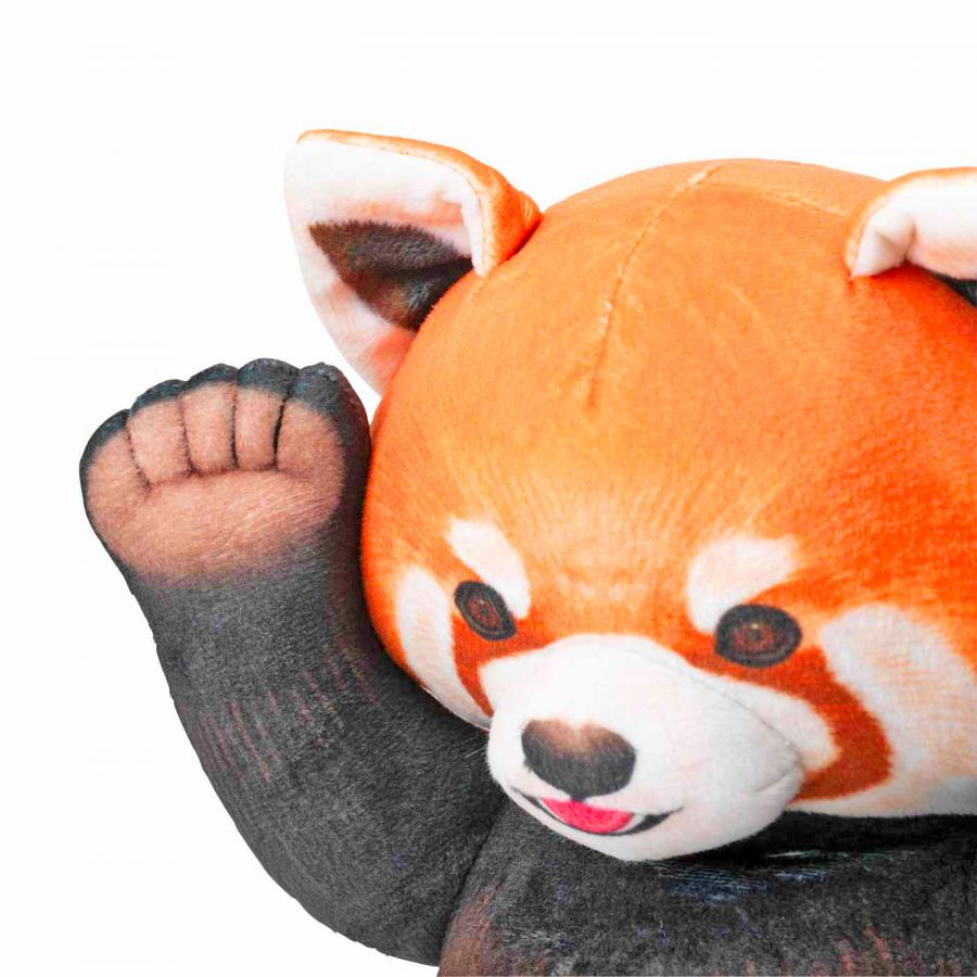 Cute Pouncing Red Panda Pillow