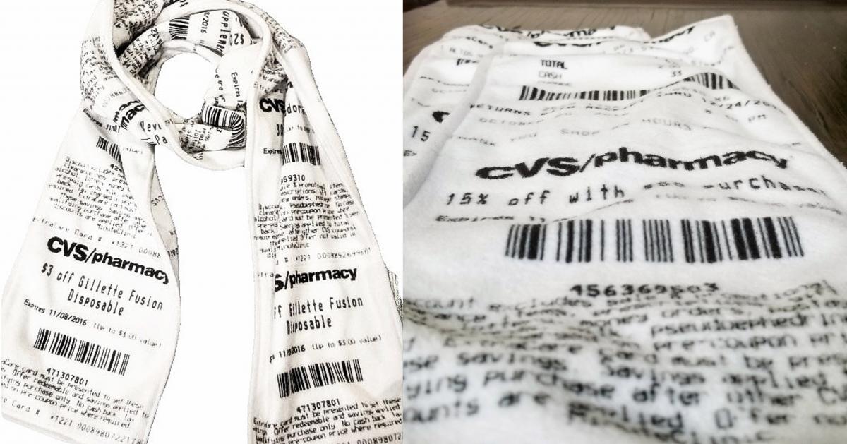 CVS Receipt Scarf