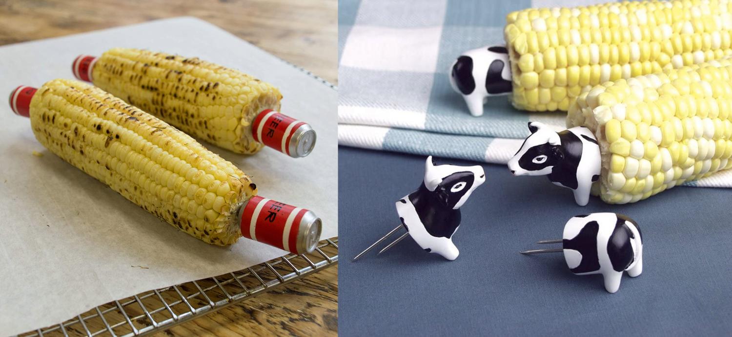 Beer Corn Cob Holders - Cow Corn Cob Holders