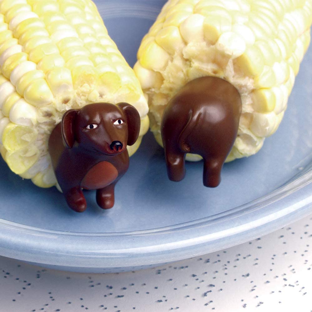 Dachshund Dog Corn Cob Holders - Funny corn dog holders