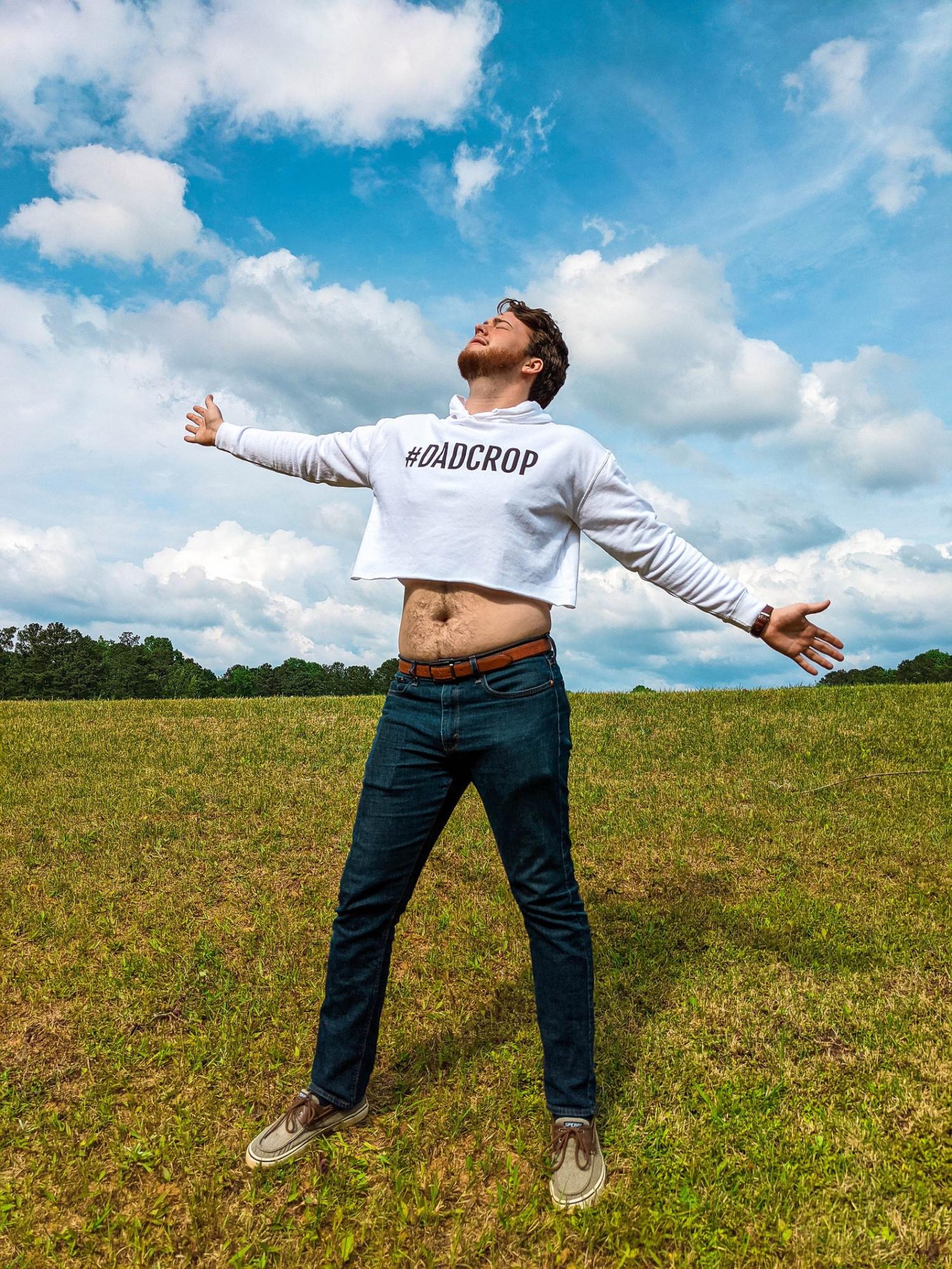 Dad Crop Top Hoodie