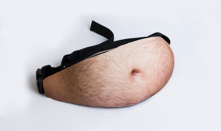 Dad Bag - Dad Bod Fanny Pack - Funny Hip Pack gives you a fat hairy gut