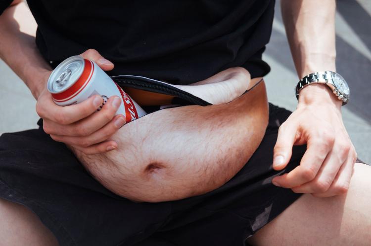 Dad Bag - Dad Bod Fanny Pack - Funny Hip Pack gives you a fat hairy gut