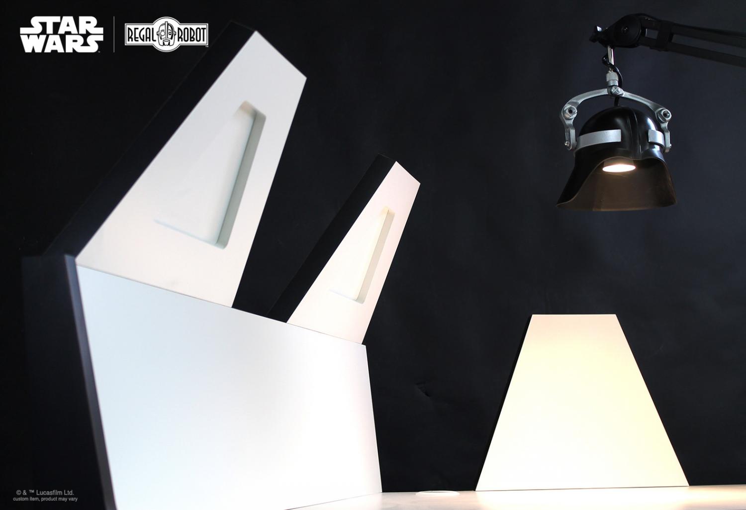 Darth Vader Meditation Chamber Desk - Star Wars Desk With Darth Vader Helmet Light