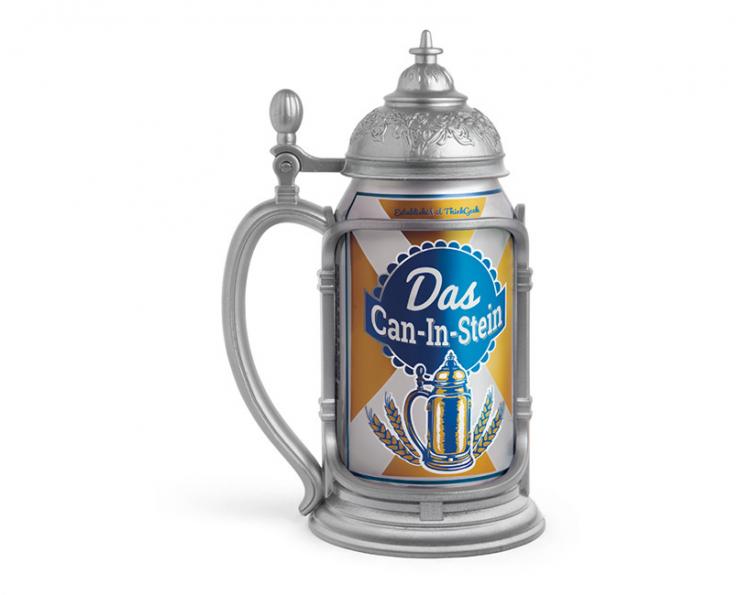 Das Can-in-Stein Pewter Tankard Beer Koozie