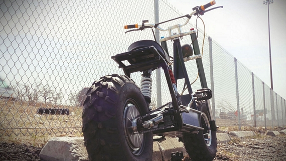 Daymak Beast: A Solar Powered Mini-Bike - Solar powered motor bicycle