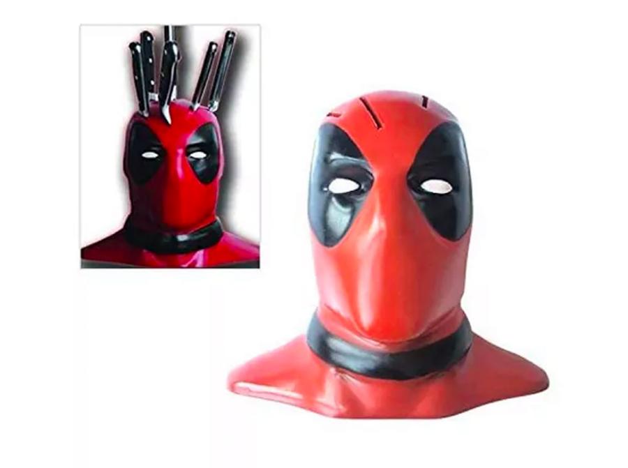 Deadpool knife block - knives in head knife holder