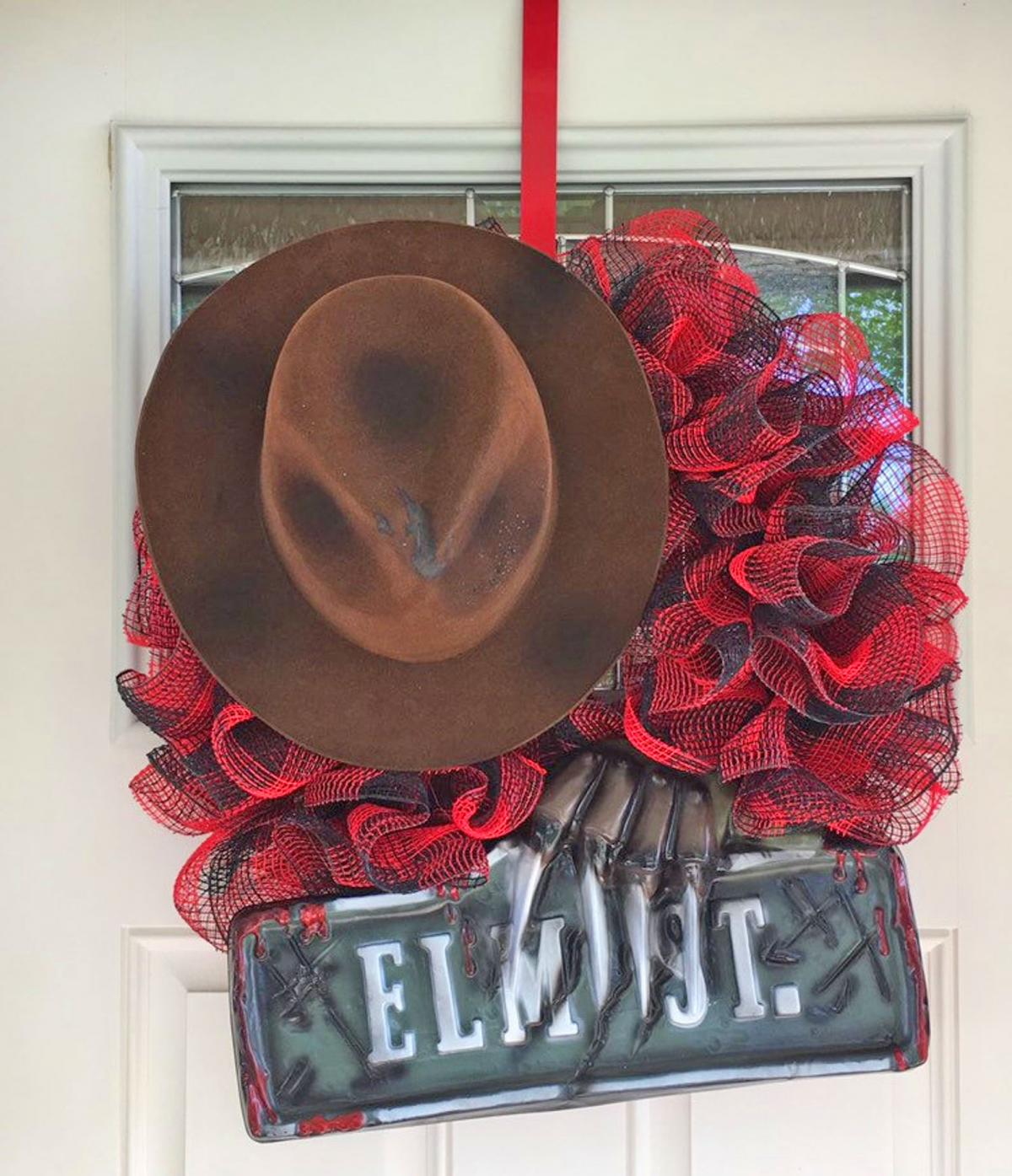 Freddy Krueger Wreath - Halloween Nightmare on Elm Street Wreath