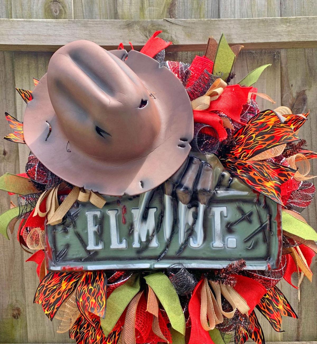 Freddy Krueger Wreath - Halloween Nightmare on Elm Street Wreath