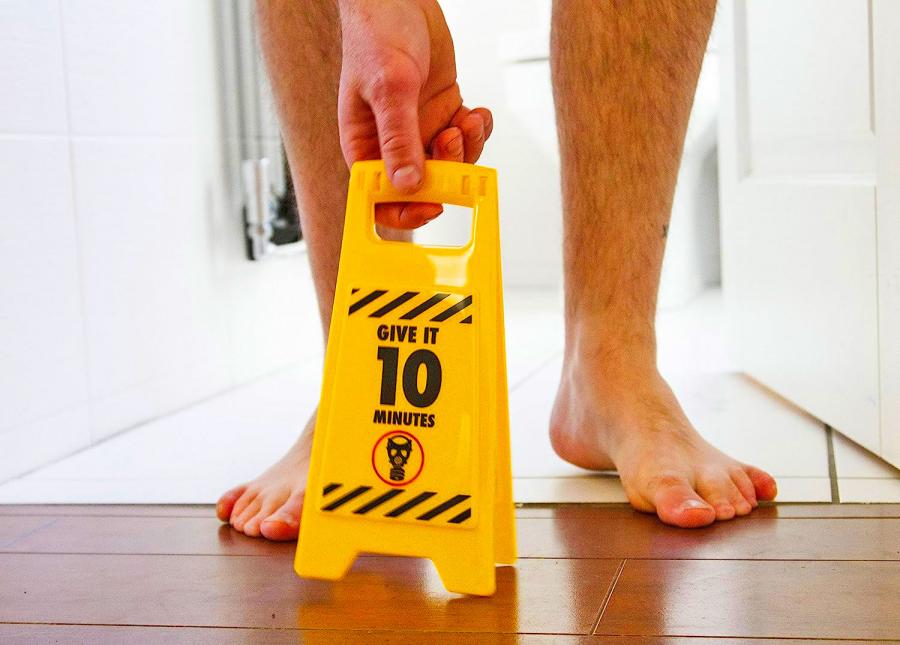 Deeply Satisfying Poo In Session Funny Bathroom Sign