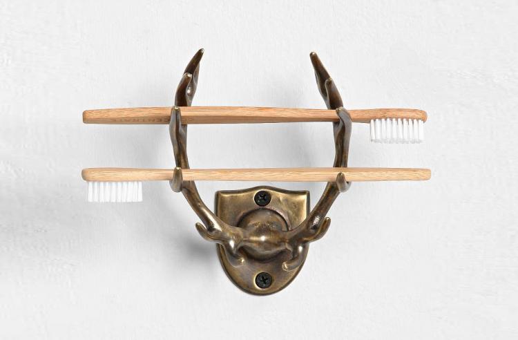 Deer Antlers Toothbrush Holder