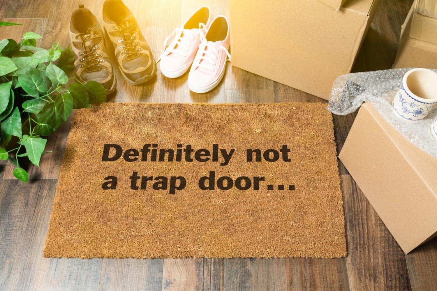 Definitely Not A Trap Door Doormat