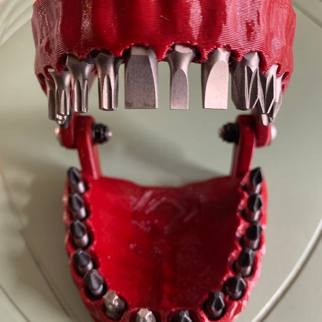 Denture Drill Bit Holder - Fake mouth driver bit holder