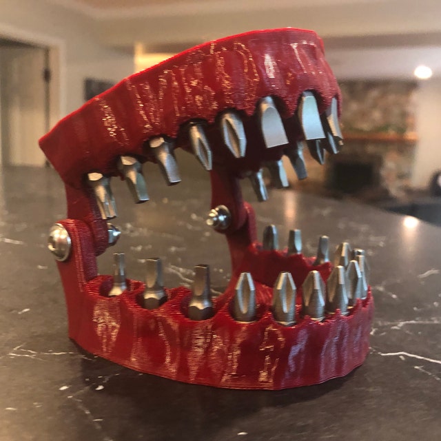 Denture Drill Bit Holder - Fake mouth driver bit holder
