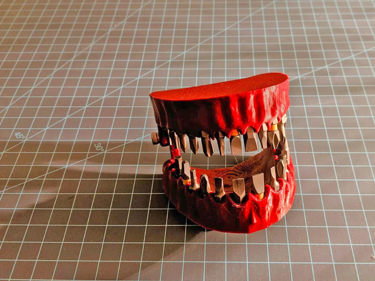 Denture Drill Bit Holder - Fake mouth driver bit holder