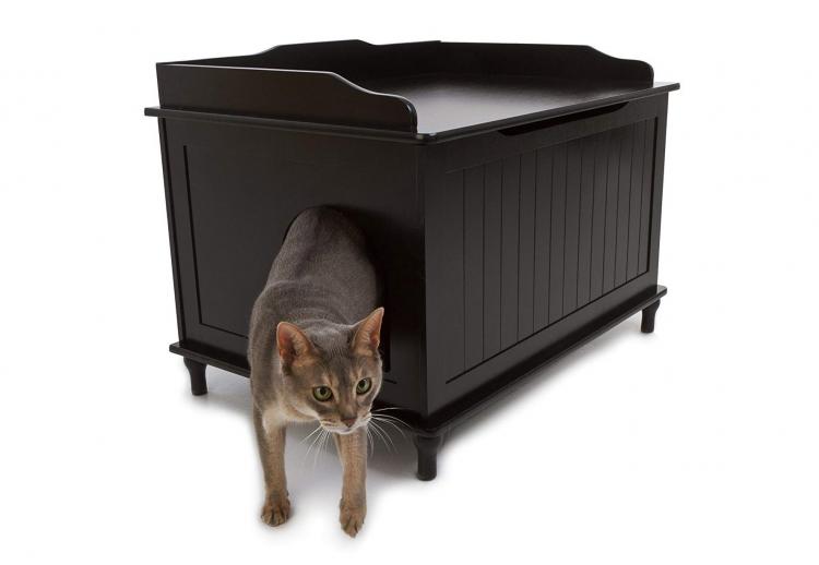 Designer Kitty Litter Box - Side table cat litter hider