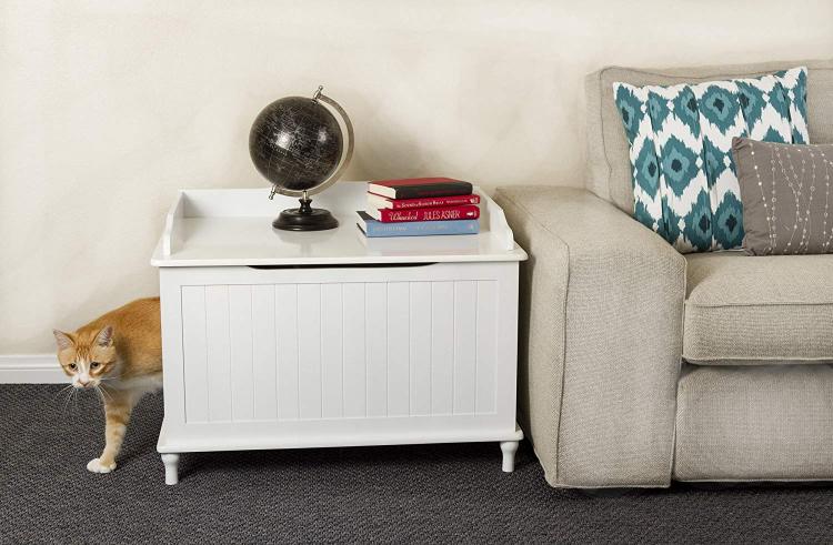 Designer Kitty Litter Box - Side table cat litter hider