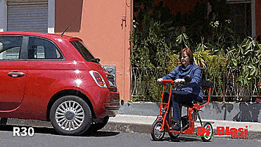 Di Blasi Model R30 Folding Electric Mobility Scooter - Automatic Unfolding Scooter