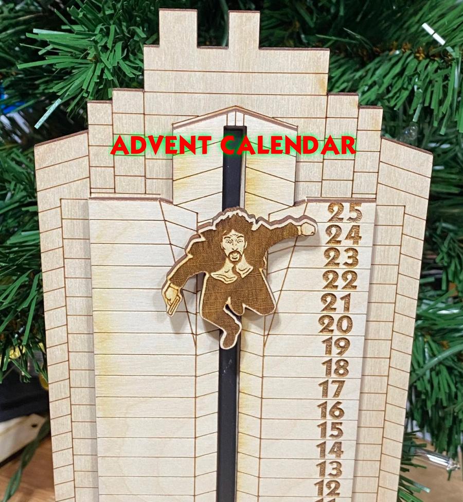 Die Hard Advent Calendar - Falling Hans Gruber From Nakatomi Tower Advent Calendar