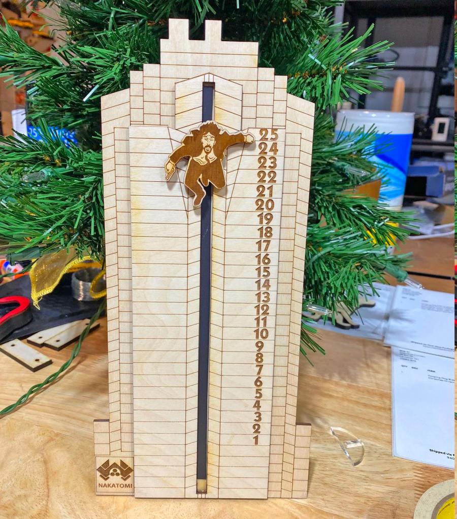 Die Hard Advent Calendar - Falling Hans Gruber From Nakatomi Tower Advent Calendar