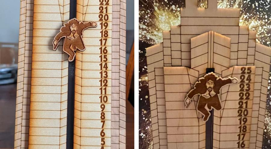 Die Hard Advent Calendar - Falling Hans Gruber From Nakatomi Tower Advent Calendar