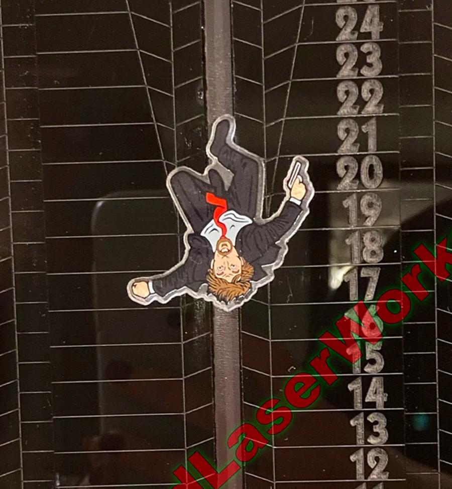 Die Hard Advent Calendar - Falling Hans Gruber From Nakatomi Tower Advent Calendar