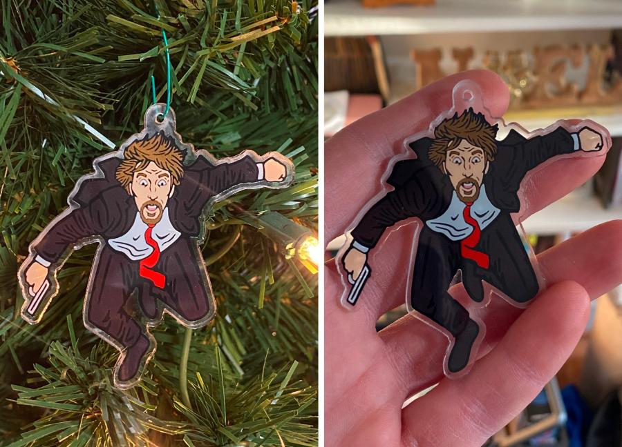 Die Hard Advent Calendar - Falling Hans Gruber From Nakatomi Tower Advent Calendar