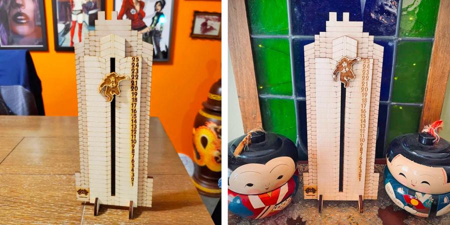 Die Hard Advent Calendar - Falling Hans Gruber From Nakatomi Tower Advent Calendar