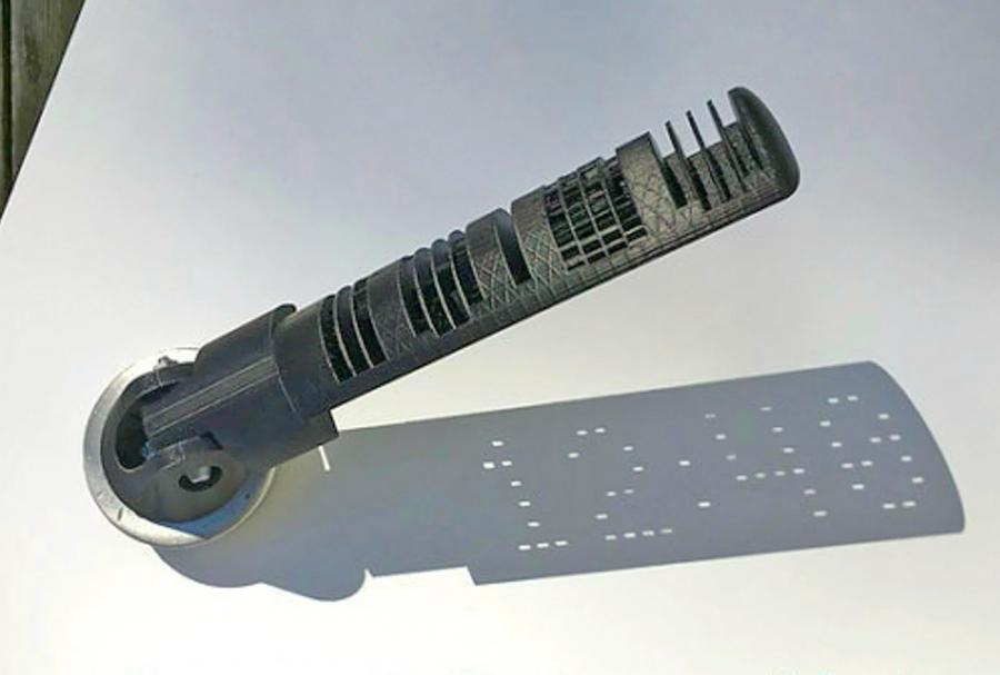 Digital Sundial uses sun to create digital clock on ground