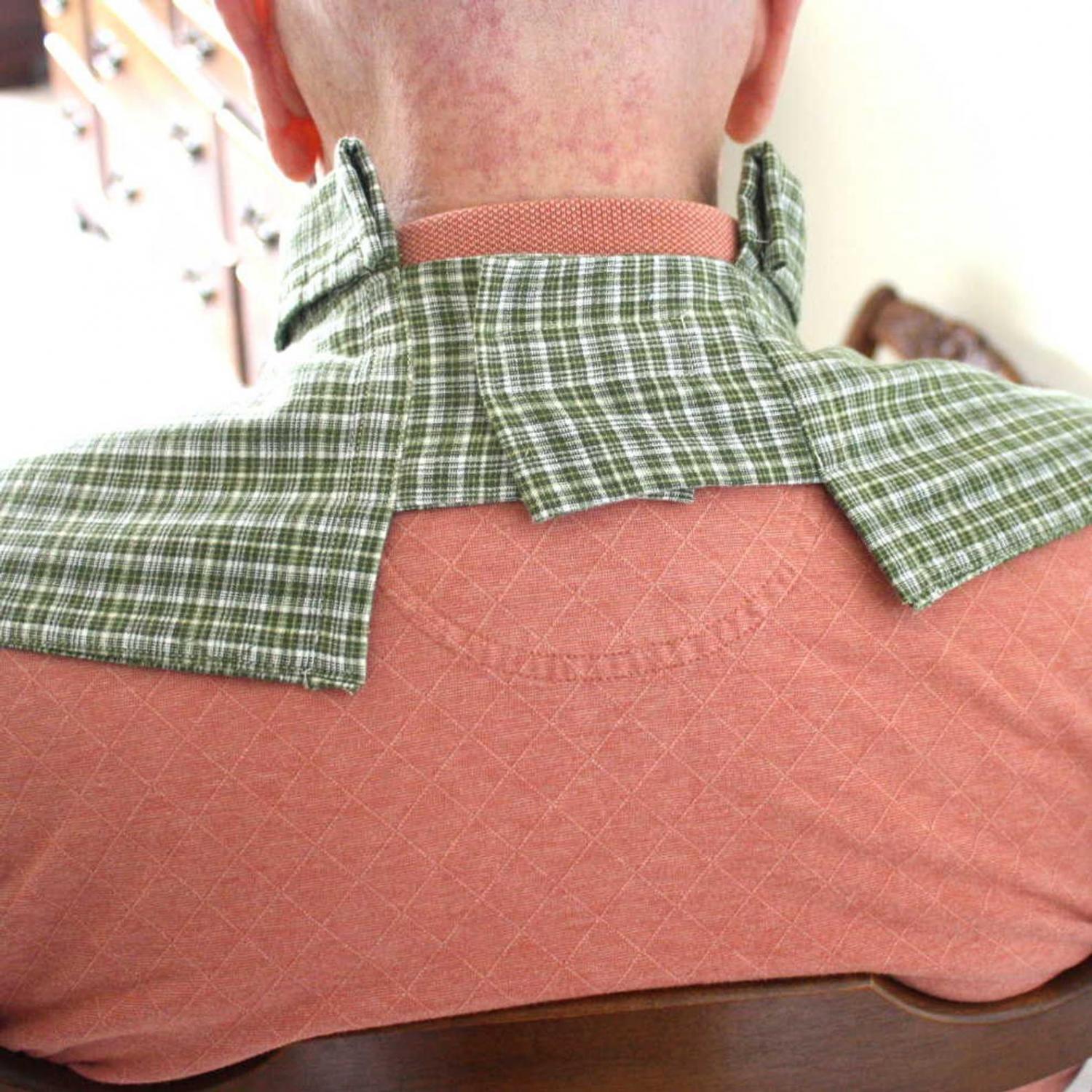 Adult Bibs - Dignity Bibs made from button-up collared shirts
