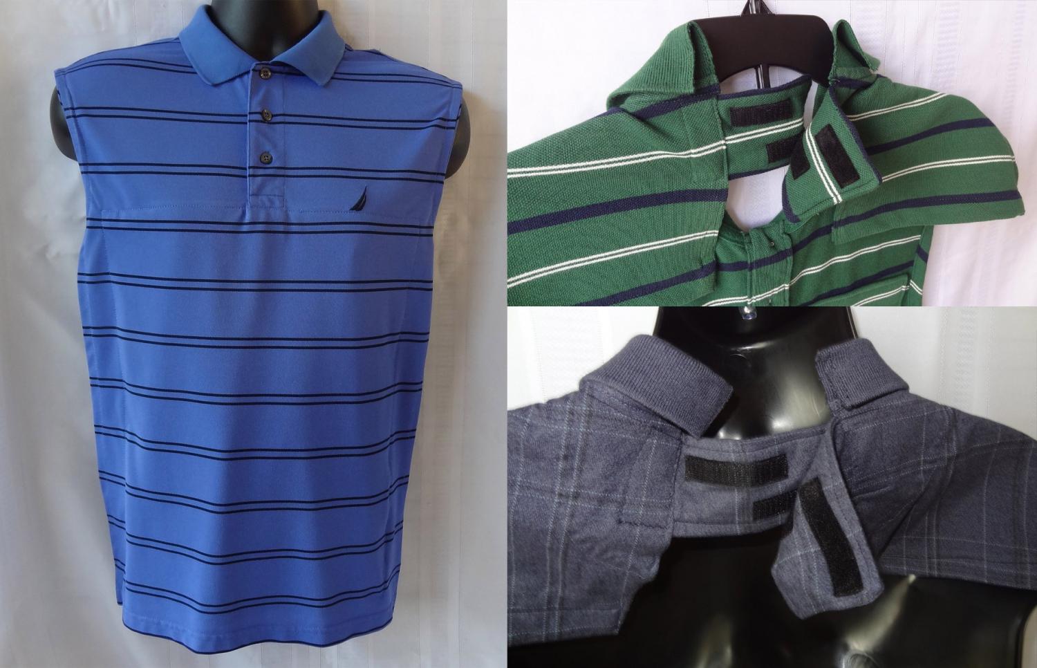 Adult Bibs - Dignity Bibs made from button-up collared shirts