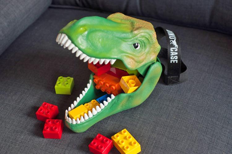 Dinosaur Head Lunch Box - T-Rex Dinosaur Head Carrying Case - Dinosaur toy carrying case