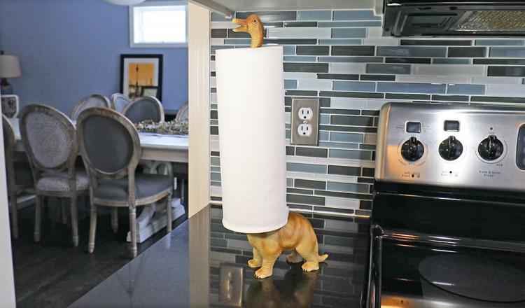 Dinosaur Paper Towel Holder - Brontosaurus Toilet Paper Holder