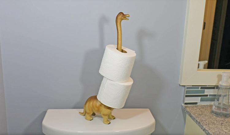 Dinosaur Paper Towel Holder - Brontosaurus Toilet Paper Holder