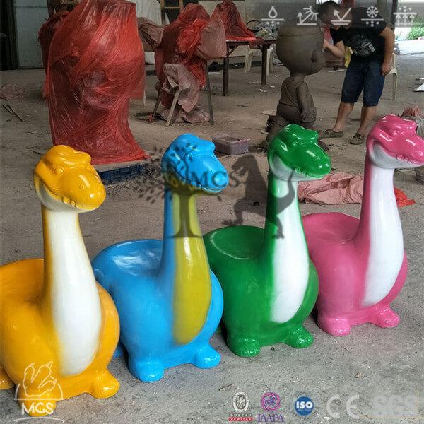 Dinosaur Shaped Office Chairs - Long neck Brachiosaurus dino computer desk chairs
