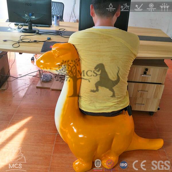 Dinosaur Shaped Office Chairs - Long neck Brachiosaurus dino computer desk chairs