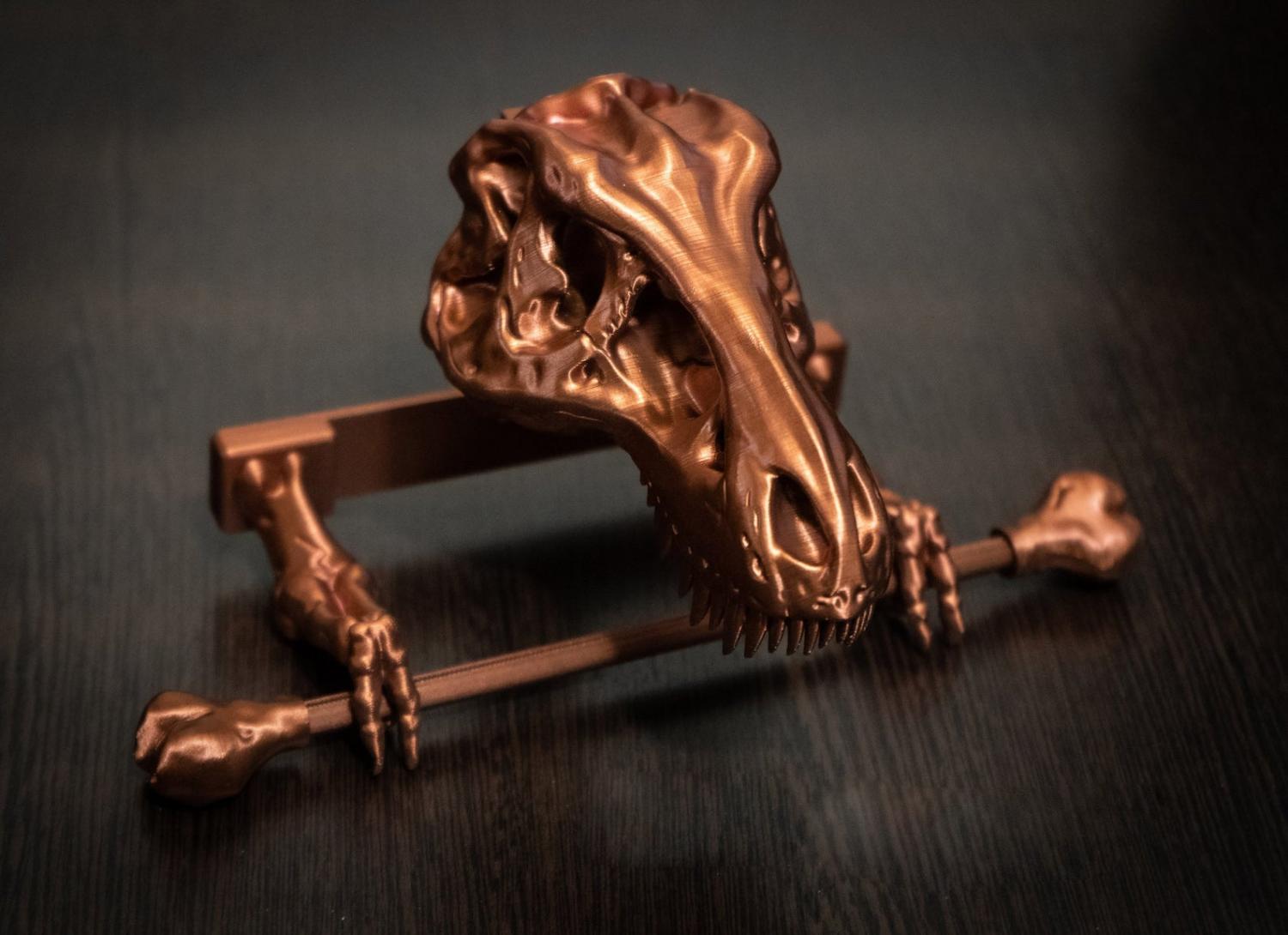 T-Rex Dinosaur Skeleton Toilet Paper Holder
