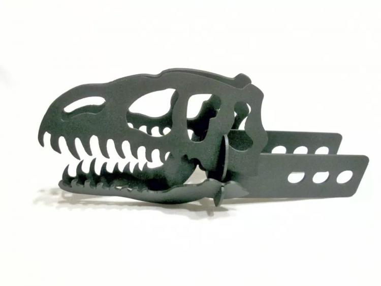 Dinosaur Skull Trailer Hitch Cover - Raptor Trailer Hitch Cover
