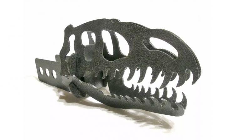 Dinosaur Skull Trailer Hitch Cover - Raptor Trailer Hitch Cover