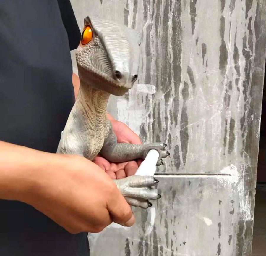 Velociraptor Dinosaur Toilet Paper Holder