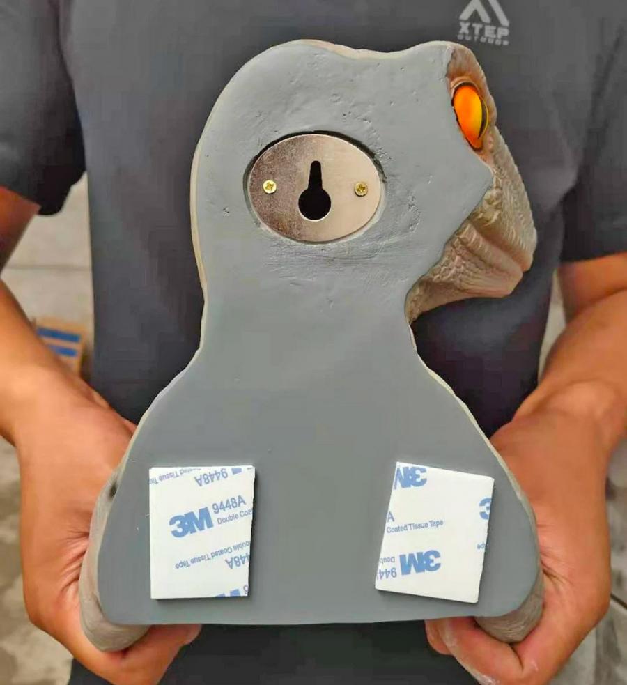 Velociraptor Dinosaur Toilet Paper Holder