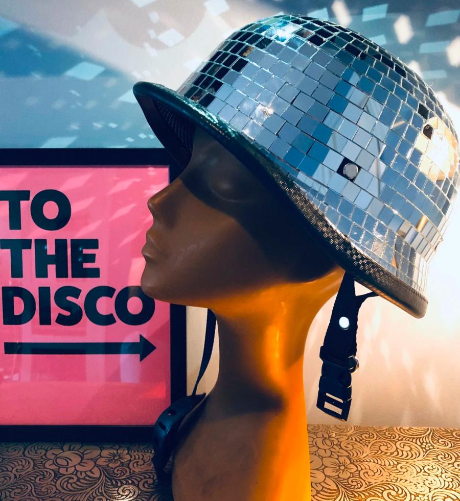 Disco Ball Military Helmet
