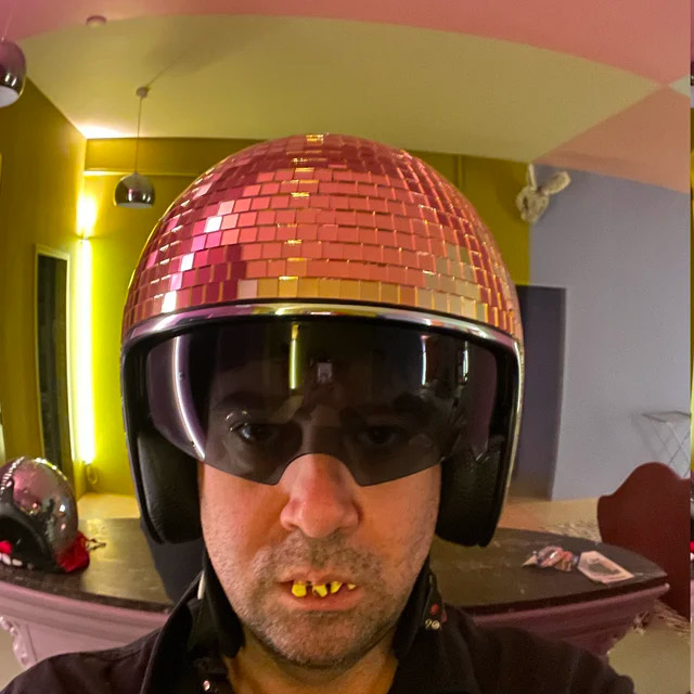 Disco Ball Helmet