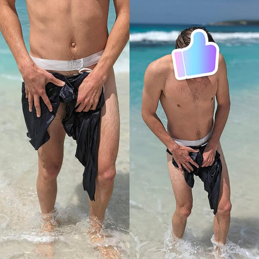 Prank swimsuit slowly dissolves when in water