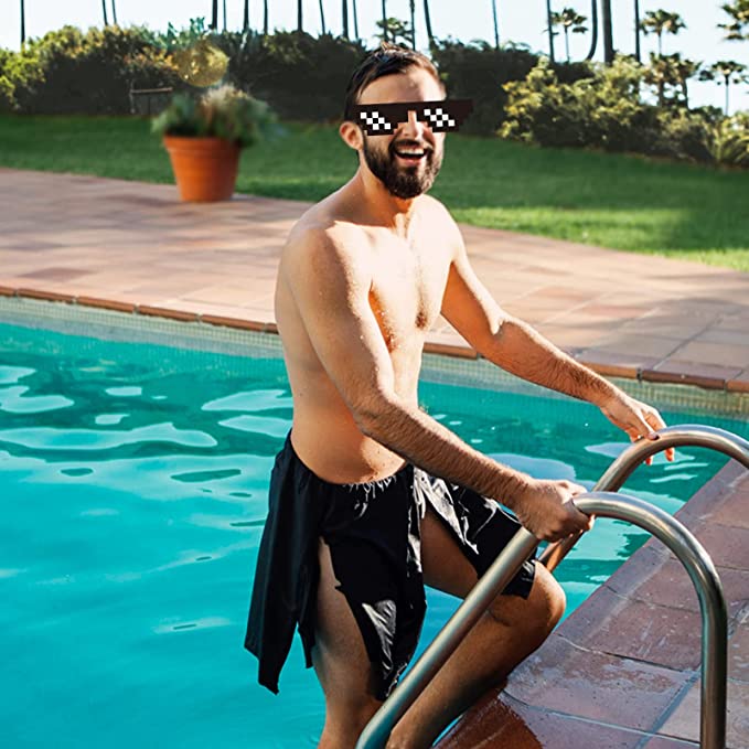 Prank swimsuit slowly dissolves when in water