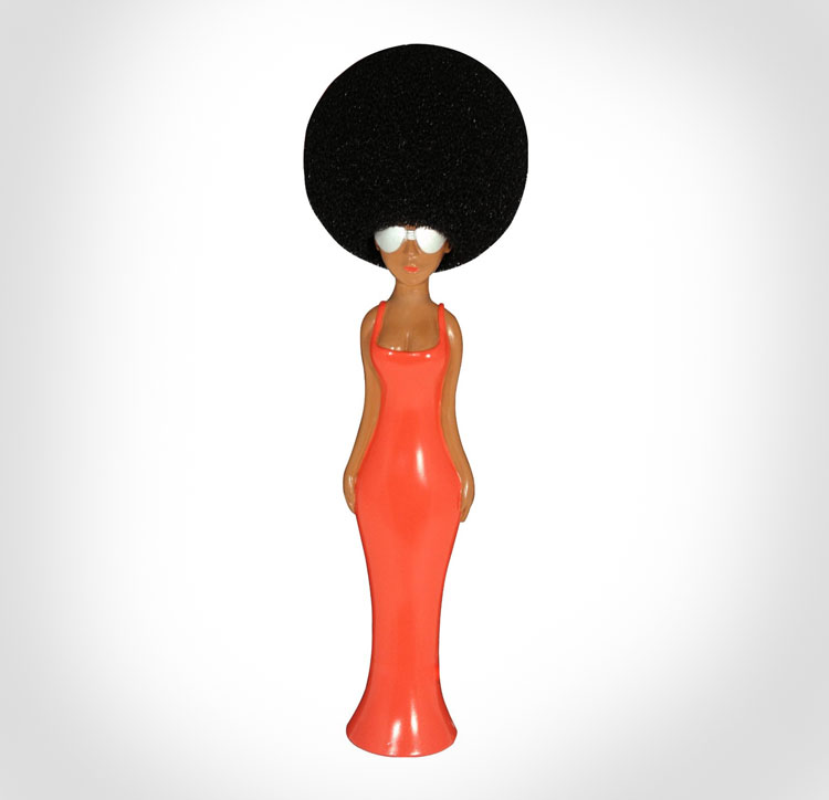 Diva With Afro Washing Sponge