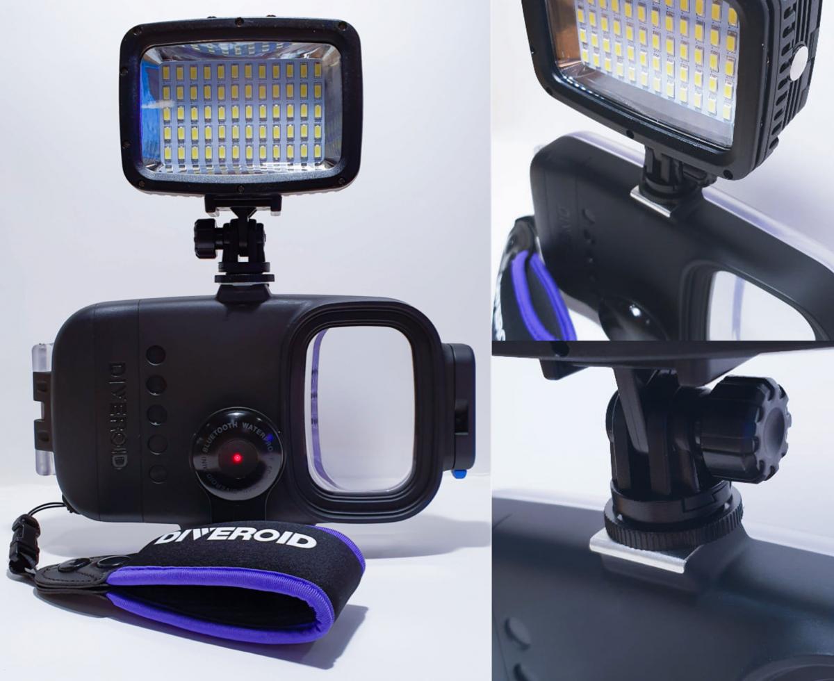 Diveroid all-in-one scuba diving computer, sensor, logbook, and underwater camera