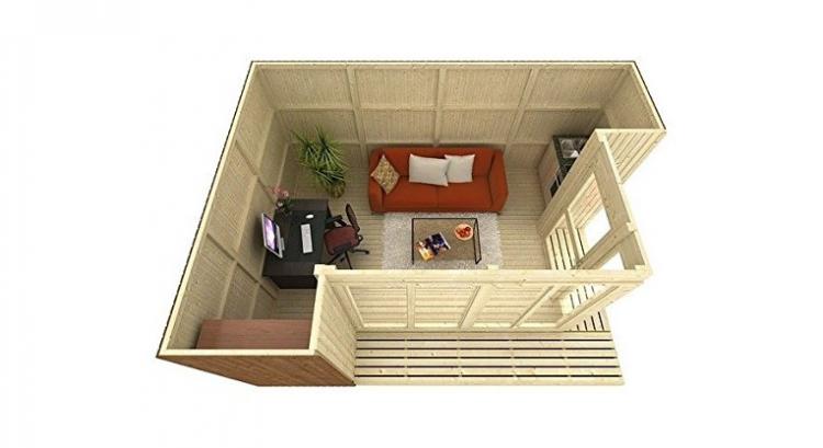 DIY Backyard Guest House That Can Be Built In 8 Hours - Allwood DIY cabin, pool house, garden house, studio
