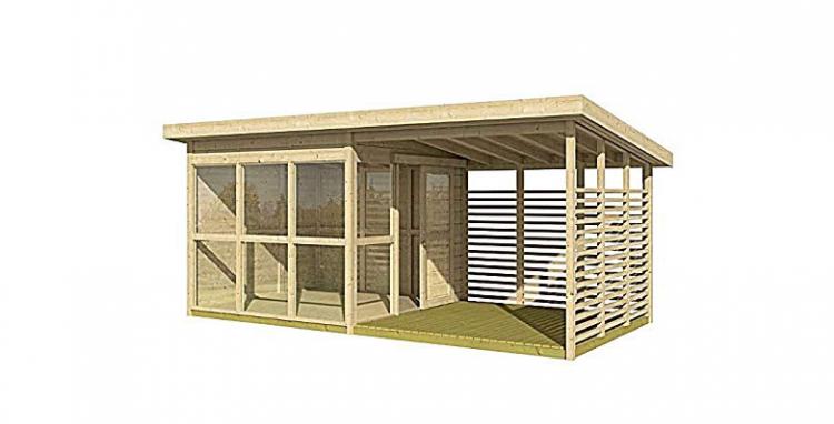 DIY Backyard Guest House That Can Be Built In 8 Hours - Allwood DIY cabin, pool house, garden house, studio